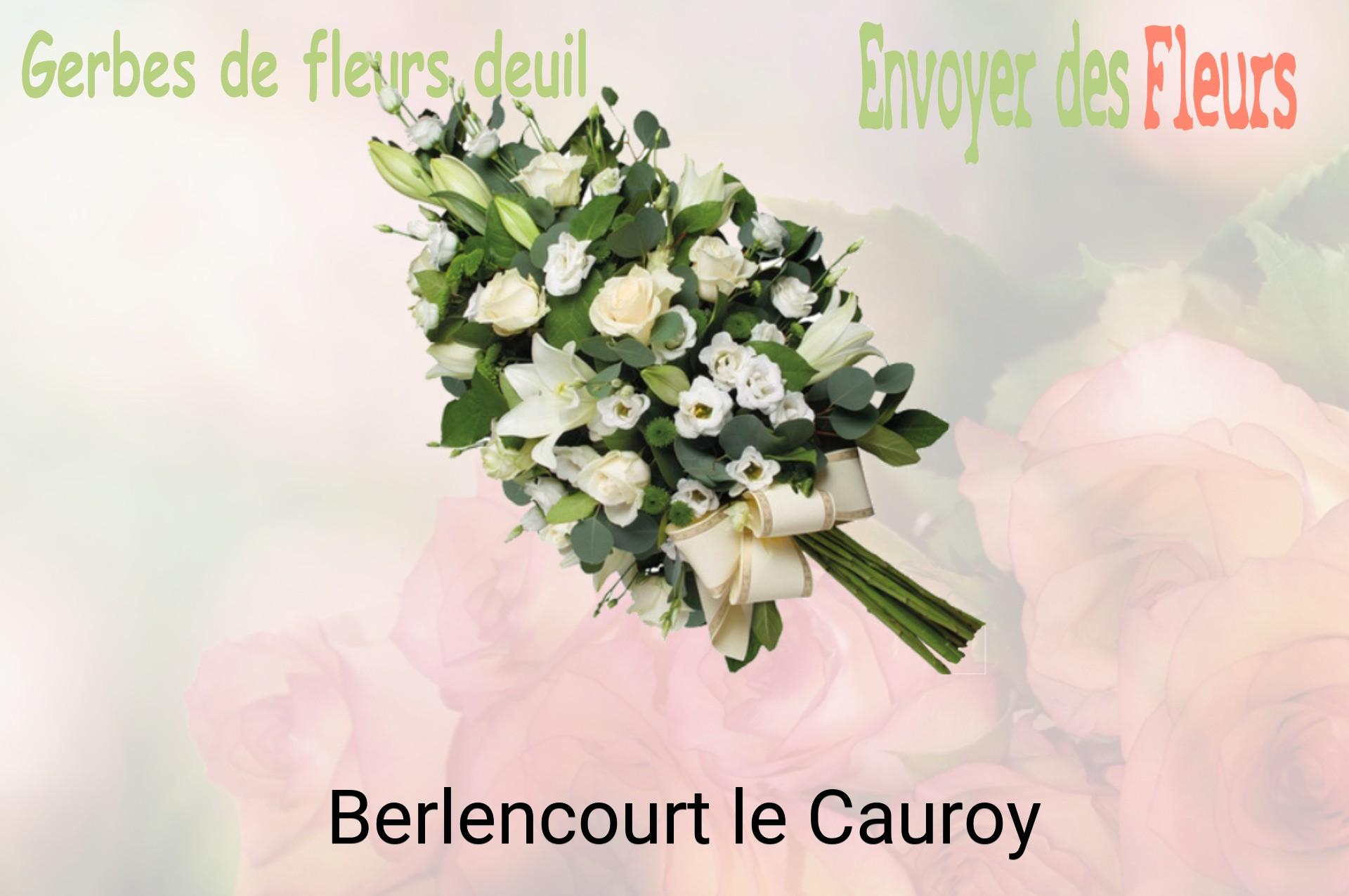 Gerbe de fleurs de deuil livrée à Berlencourt-le-Cauroy